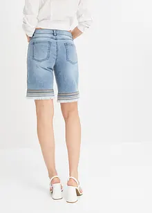 Jeansbermudas med strassapplikation, BODYFLIRT