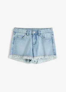 Jeansshorts med strassfransar, BODYFLIRT