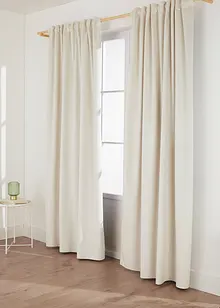 Mörkläggande gardinlängd med termofunktion och sammetsmjuk yta (1-pack), bonprix