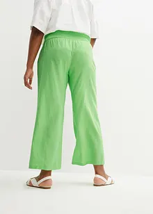 Marlenebyxa i luftig linnemix, bonprix