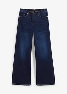 Wide Leg Jeans Mid Waist, med bekväm midja, bonprix