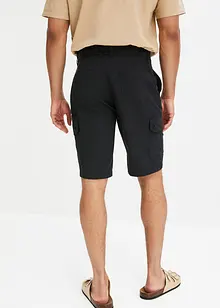 Cargobermudas i mikrofiber av återvunnen polyester med bekvämt snitt, normal passform, bonprix