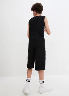 Topp och långa shorts för barn i sweatshirttyg (2 delar), bpc bonprix collection