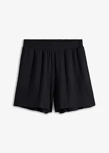 Shorts i strukturjersey med hög midja och komfortlinning, bonprix