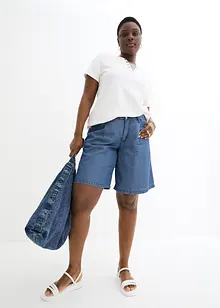 Wide Leg Jeans shorts Mid Waist, John Baner JEANSWEAR