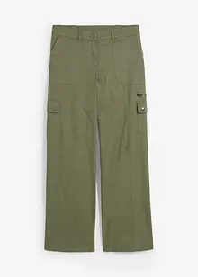 Cargojeans i bomull, Mid Waist, bonprix