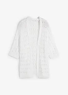 Hålmönstrad cardigan med lurex, bonprix