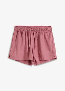 Linneshorts med slits i sidan, BODYFLIRT