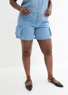 Cargo Jeans Shorts, Mid Waist, John Baner JEANSWEAR