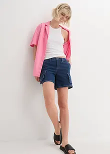 Cargo Jeans Shorts, Mid Waist, John Baner JEANSWEAR