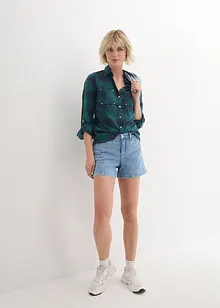 Randiga jeansshorts, Mid Waist, John Baner JEANSWEAR