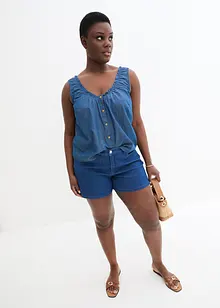 Randiga jeansshorts, Mid Waist, John Baner JEANSWEAR