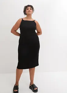Jerseyklänning i ekologisk bomull med stretch, bonprix