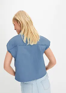 Fyrkantig jeansblus, bonprix