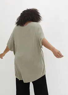 Bigshirt i lätt material med tryck, bonprix
