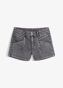 Jeansshorts med nitar, bonprix