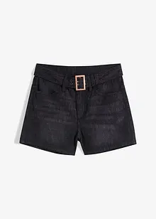 Jeansshorts med skärp (2 delar), bonprix