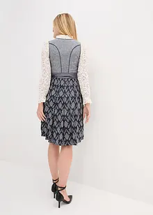 Dirndl i jacquard med förkläde (2 delar), bonprix