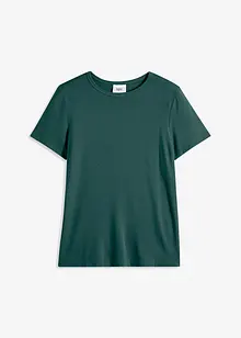 Ribbstickad T-shirt i luftig viskos, bonprix