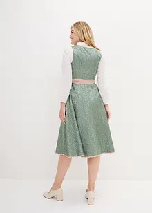 Mellanlång dirndl med förkläde (2 delar), bonprix