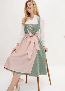 Mellanlång dirndl med förkläde (2 delar), bonprix