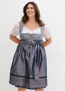 Dirndl i jacquard med förkläde (2 delar), bonprix