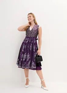 Dirndl med jacquard och broderi (2 delar), bonprix