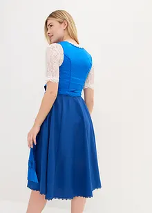 Dirndl med broderat satinförkläde (2 delar), bonprix