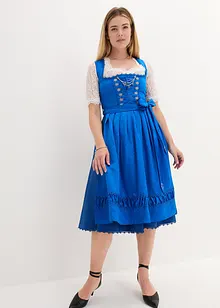 Dirndl med broderat satinförkläde (2 delar), bonprix