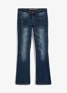 Flared Jeans Low Waist, Stretch, bonprix