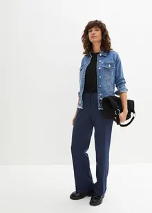 Jeansjacka med broderi, bonprix