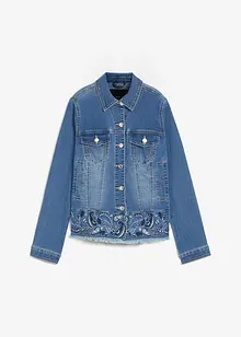 Jeansjacka med broderi, bonprix