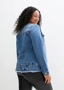 Jeansjacka med broderi, bonprix