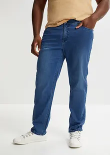 Powerstretchjeans med T-400 och bekvämt snitt, klassisk passform, avsmalnande ben, bonprix