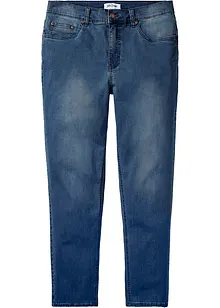 Powerstretchjeans med T-400 och bekvämt snitt, klassisk passform, avsmalnande ben, bonprix