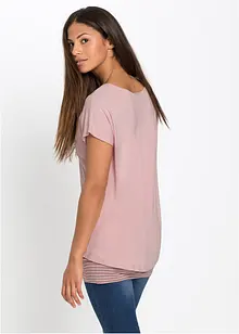 Lång topp i 2 i 1-stil, bonprix