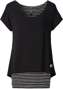 Lång topp i 2 i 1-stil, bonprix