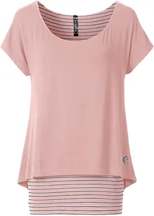 Lång topp i 2 i 1-stil, bonprix