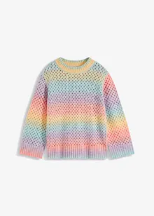 Hålstickad tröja med ombre-effekt, bonprix