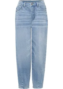 Barreljeans, High Waist, ekologisk bomull, bonprix