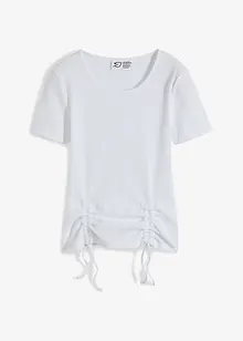 Ribbstickad topp av ekologisk bomull, bonprix