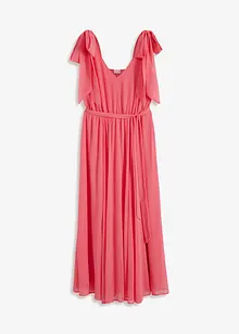 Chiffongklänning med knytband, bonprix