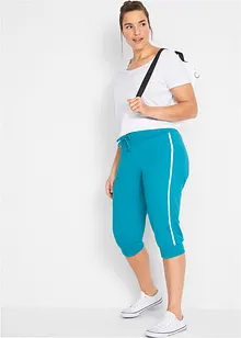 Joggingbyxa av bomull i caprimodell (2-pack), bonprix