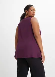 Linne med dragkedja och hållbar viskos, bonprix