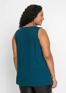 Linne med dragkedja och hållbar viskos, bonprix