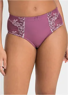 Formande trosa med broderi (2-pack), bonprix