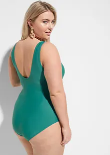 Baddräkt med omlottlook och medelhög formande effekt, bonprix