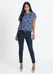 Extra stretchiga jeans gjorda i ett tunt material, bonprix