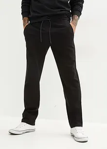 Stretchig dra på-byxa med raka ben, Relaxed Fit, bonprix
