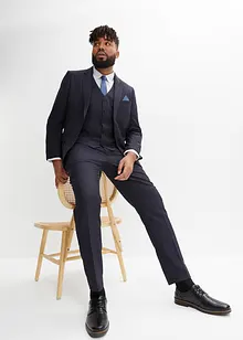 Kostym med väst och slips (4-delar) Slim Fit, bonprix